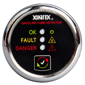 FireboyXintex Gasoline Fume Detector  Chrome Bezel  1224V