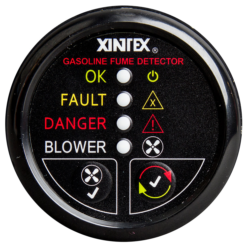 FireboyXintex Gasoline Fume Detector wBlower Control  Black Bezel  12V