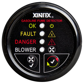 FireboyXintex Gasoline Fume Detector wBlower Control  Black Bezel  12V