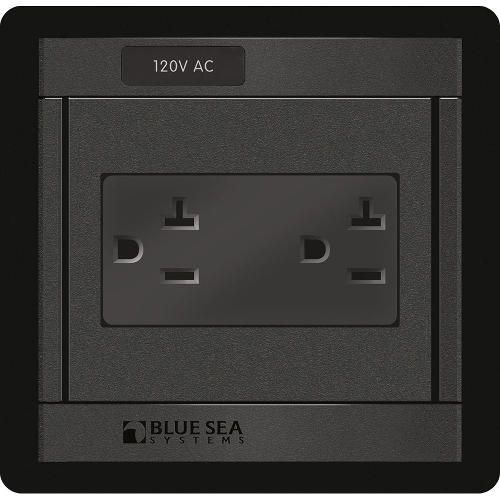 Blue Sea 1479 360 Panel  120V AC DUal Outlet