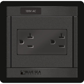 Blue Sea 1479 360 Panel  120V AC DUal Outlet