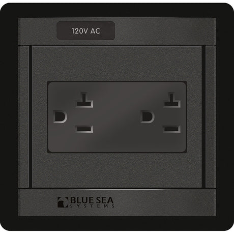 Blue Sea 1479 360 Panel  120V AC DUal Outlet