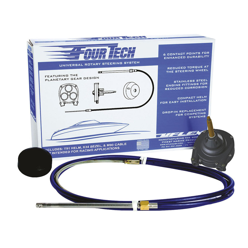 Uflex Fourtech 13 Mach Rotary Steering System wHelm Bezel  Cable