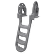 Dock Edge StandOff FlipUp Polyethylene Roto Molded 4Step Dock Ladder  Grey