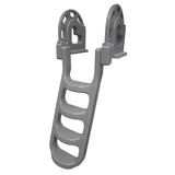 Dock Edge StandOff FlipUp Polyethylene Roto Molded 4Step Dock Ladder  Grey