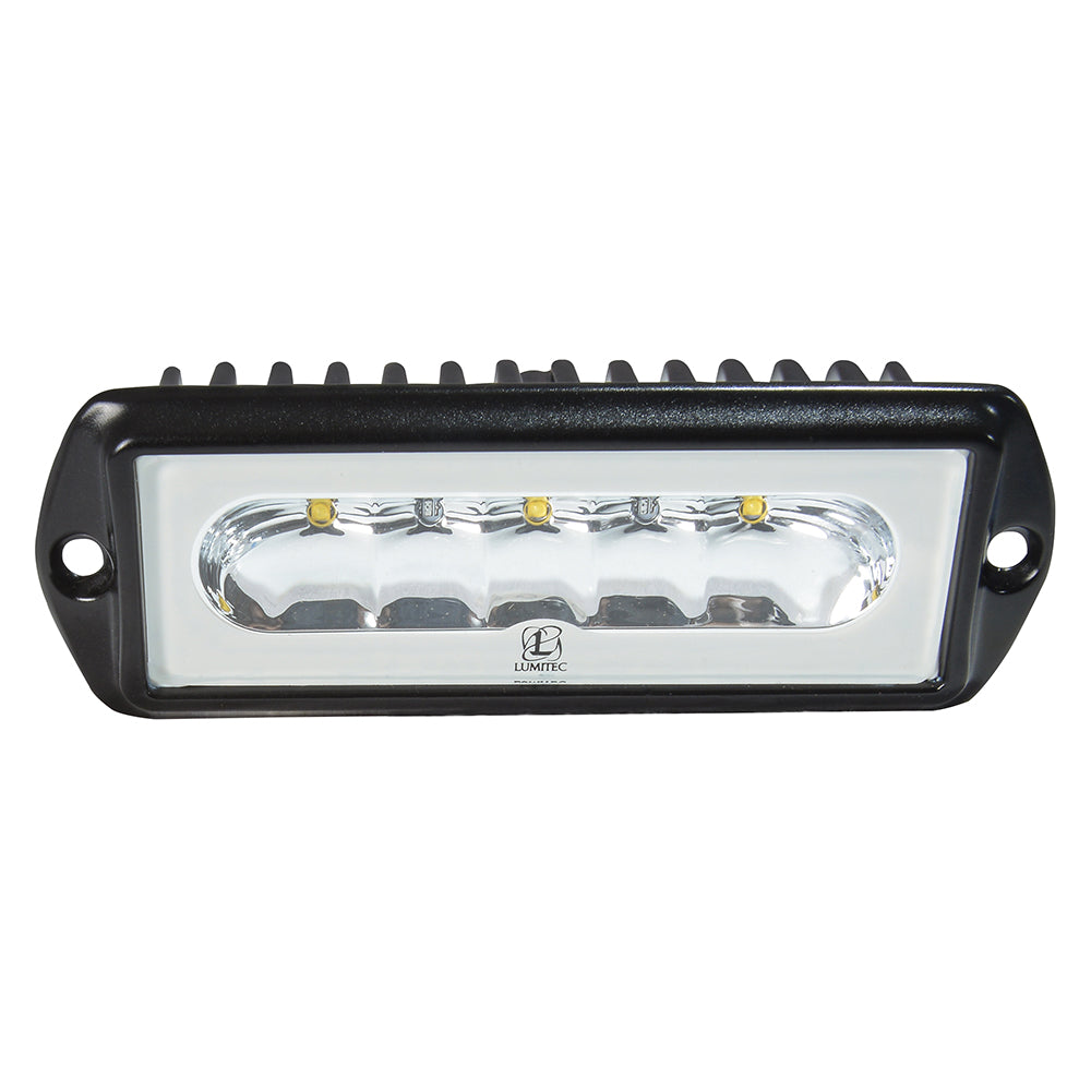 Lumitec Capri2  Flush Mount LED Flood Light  Black Housing  2Color WhiteBlue Dimming