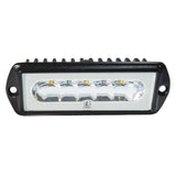 Lumitec Capri2  Flush Mount LED Flood Light  Black Housing  2Color WhiteBlue Dimming