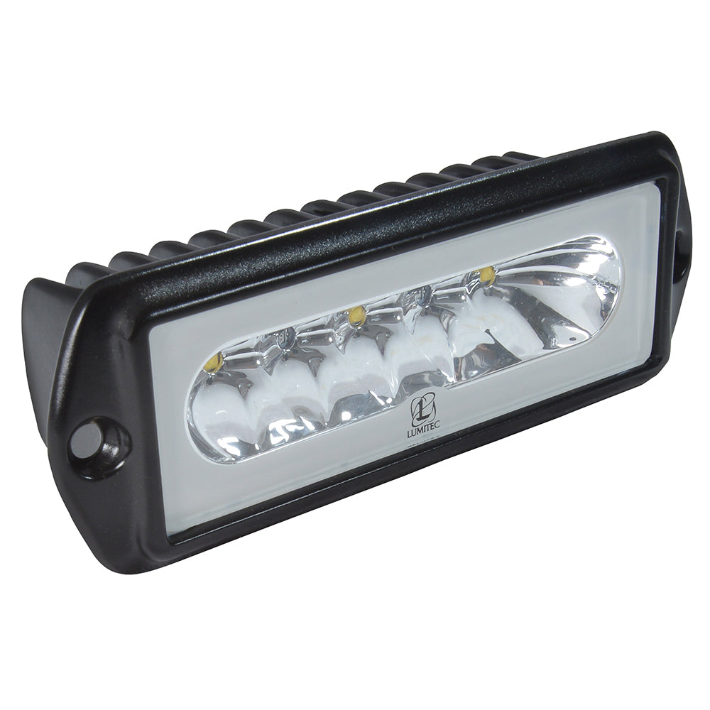 Lumitec Capri2  Flush Mount LED Flood Light  Black Housing  2Color WhiteBlue Dimming