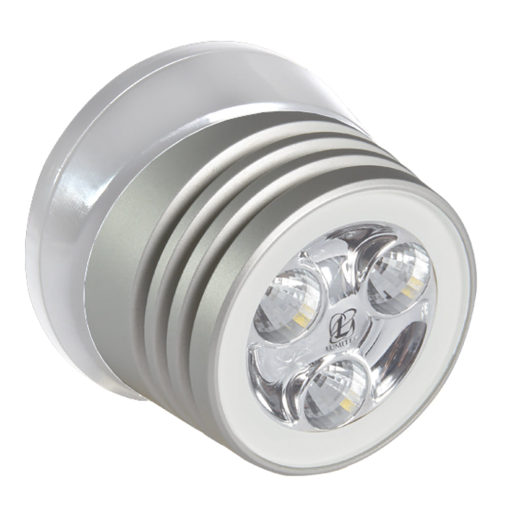 Lumitec Zephyr LED SpreaderDeck Light  Brushed White Base  White NonDimming