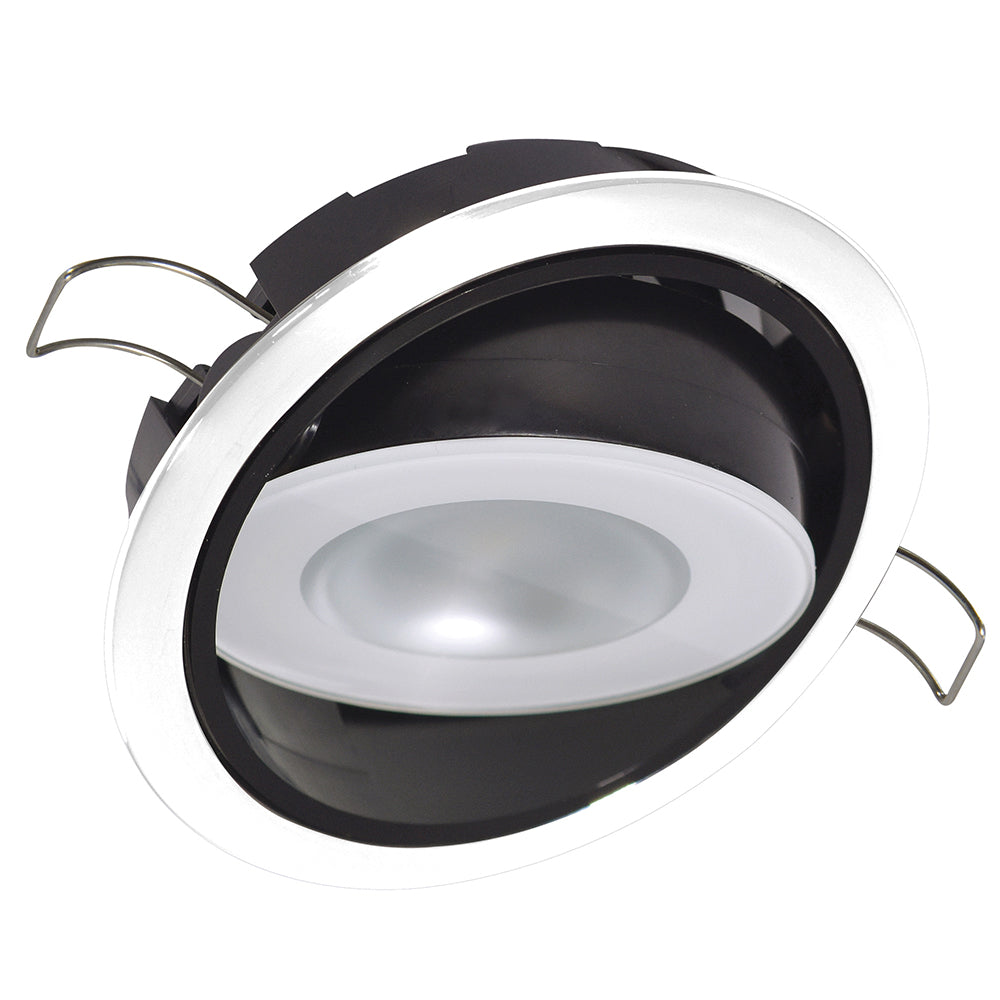 Lumitec Mirage Positionable Down Light  Spectrum RGBW Dimming  White Bezel