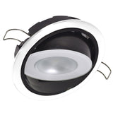 Lumitec Mirage Positionable Down Light  Spectrum RGBW Dimming  White Bezel