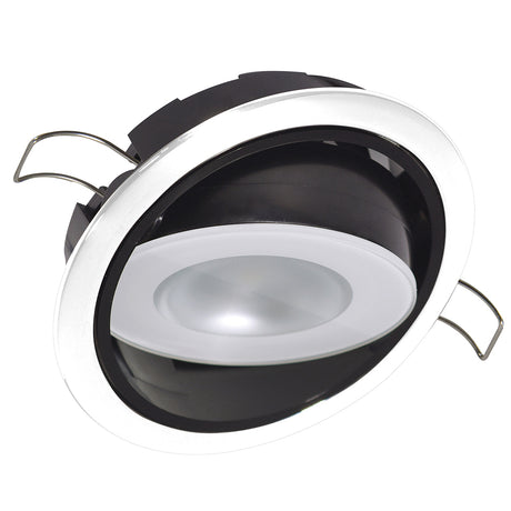 Lumitec Mirage Positionable Down Light  Spectrum RGBW Dimming  White Bezel