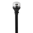 Attwood LightArmor AllAround Light  12 Black Pole  Black Horizontal Composite Base wAdapter
