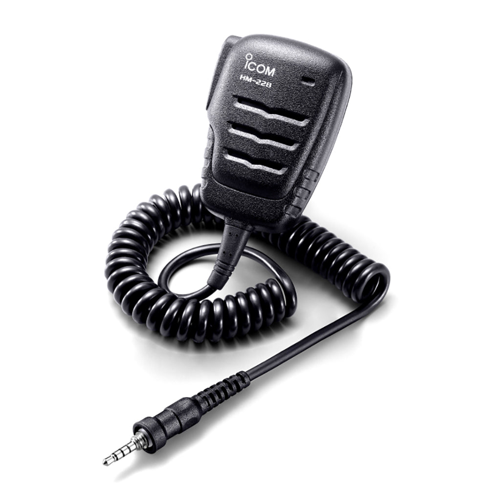 Icom HM228 Compact IPX7 Waterproof Speaker Microphone fM93D