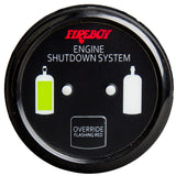 FireboyXintex Deluxe Helm Display wGauge Body LED  Color Graphics fEngine Shutdown System  Black Bezel Display