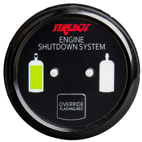 FireboyXintex Deluxe Helm Display wGauge Body LED  Color Graphics fEngine Shutdown System  Black Bezel Display