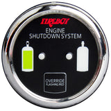 FireboyXintex Deluxe Helm Display wGauge Body LED  Color Graphics fEngine Shutdown System  Chrome Bezel Display