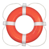 Taylor Made Foam Ring Buoy  20  Orange wWhite Grab Line