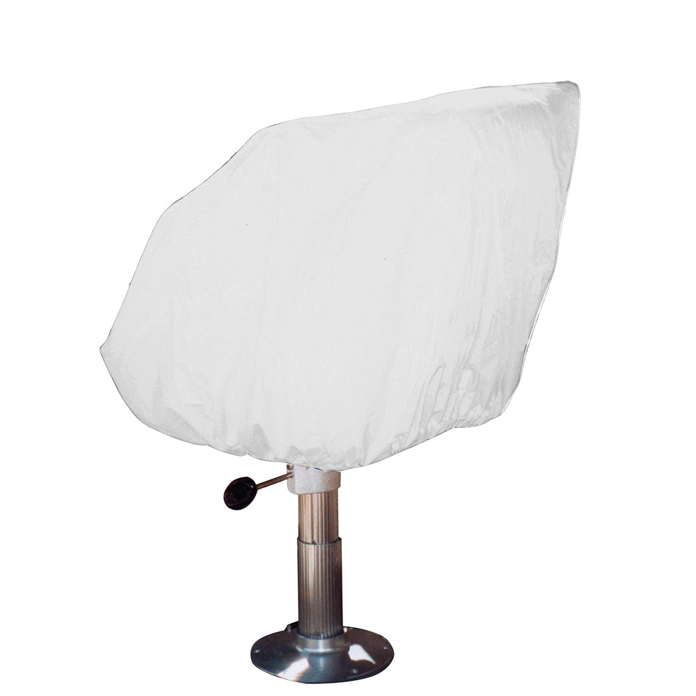 Taylor Made HelmBucketFixed Back Boat Seat Cover  Vinyl White