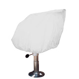 Taylor Made HelmBucketFixed Back Boat Seat Cover  Vinyl White
