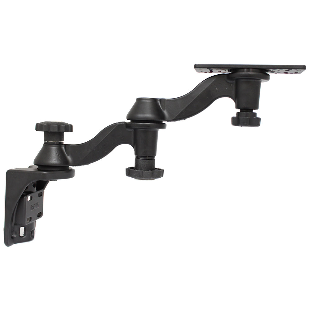 RAM Mount Vertical Double 6 Swing Arms w625 X 2 Rectangle Base  Vertical Mounting Base
