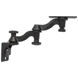 RAM Mount Vertical Double 6 Swing Arms w625 X 2 Rectangle Base  Vertical Mounting Base