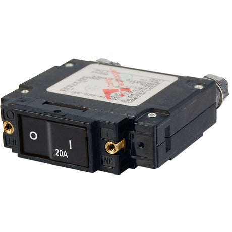 Blue Sea 7543 CSeries Flat Rocker Circuit Breaker  Single Pole  20A