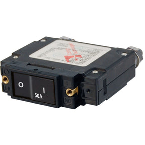 Blue Sea 7546 CSeries Flat Rocker Circuit Breaker  Single Pole  50A