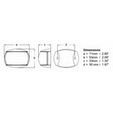 Hella Marine NaviLED Port  Starboard Pair  2nm  Colored LensWhite Housing