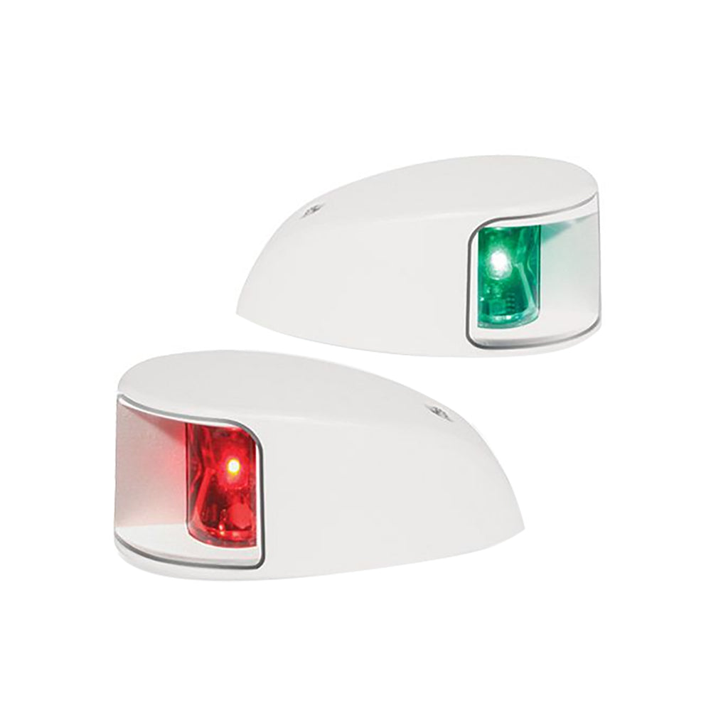 Hella Marine NaviLED Deck Mount Port  Starboard Pair  2nm  Clear LensWhite Housing
