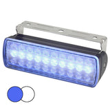 Hella Marine Sea Hawk XL Dual Color LED Floodlights  BlueWhite LED  Black Housing