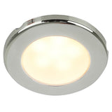 Hella Marine EuroLED 75 3 Round Screw Mount Down Light  Warm White LED  Stainless Steel Rim  12V