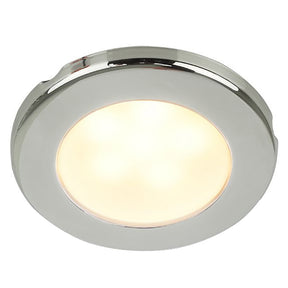 Hella Marine EuroLED 75 3 Round Screw Mount Down Light  Warm White LED  Stainless Steel Rim  24V
