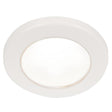 Hella Marine EuroLED 75 3 Round Screw Mount Down Light  White LED  White Plastic Rim  12V