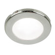 Hella Marine EuroLED 75 3 Round Screw Mount Down Light  White LED  Stainless Steel Rim  12V