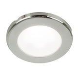 Hella Marine EuroLED 75 3 Round Screw Mount Down Light  White LED  Stainless Steel Rim  12V