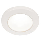 Hella Marine EuroLED 75 3 Round Screw Mount Down Light  White LED  White Plastic Rim  24V