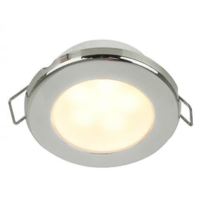 Hella Marine EuroLED 75 3 Round Spring Mount Down Light  Warm White LED  Stainless Steel Rim  12V