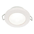 Hella Marine EuroLED 75 3 Round Spring Mount Down Light  White LED  White Plastic Rim  12V