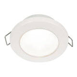 Hella Marine EuroLED 75 3 Round Spring Mount Down Light  White LED  White Plastic Rim  12V