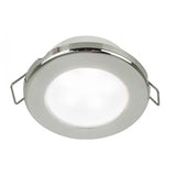 Hella Marine EuroLED 75 3 Round Spring Mount Down Light  White LED  Stainless Steel Rim  12V