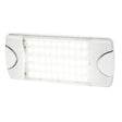Hella Marine DuraLED 50 Low Profile InteriorExterior Lamp  White LED Spreader Beam