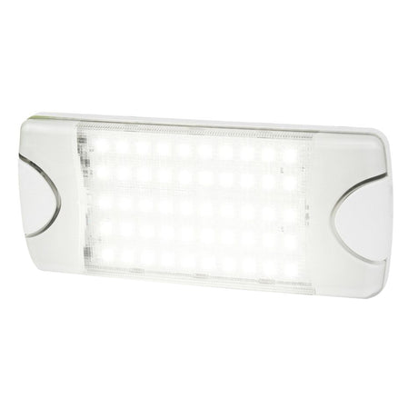Hella Marine DuraLED 50 Low Profile InteriorExterior Lamp  White LED Spreader Beam