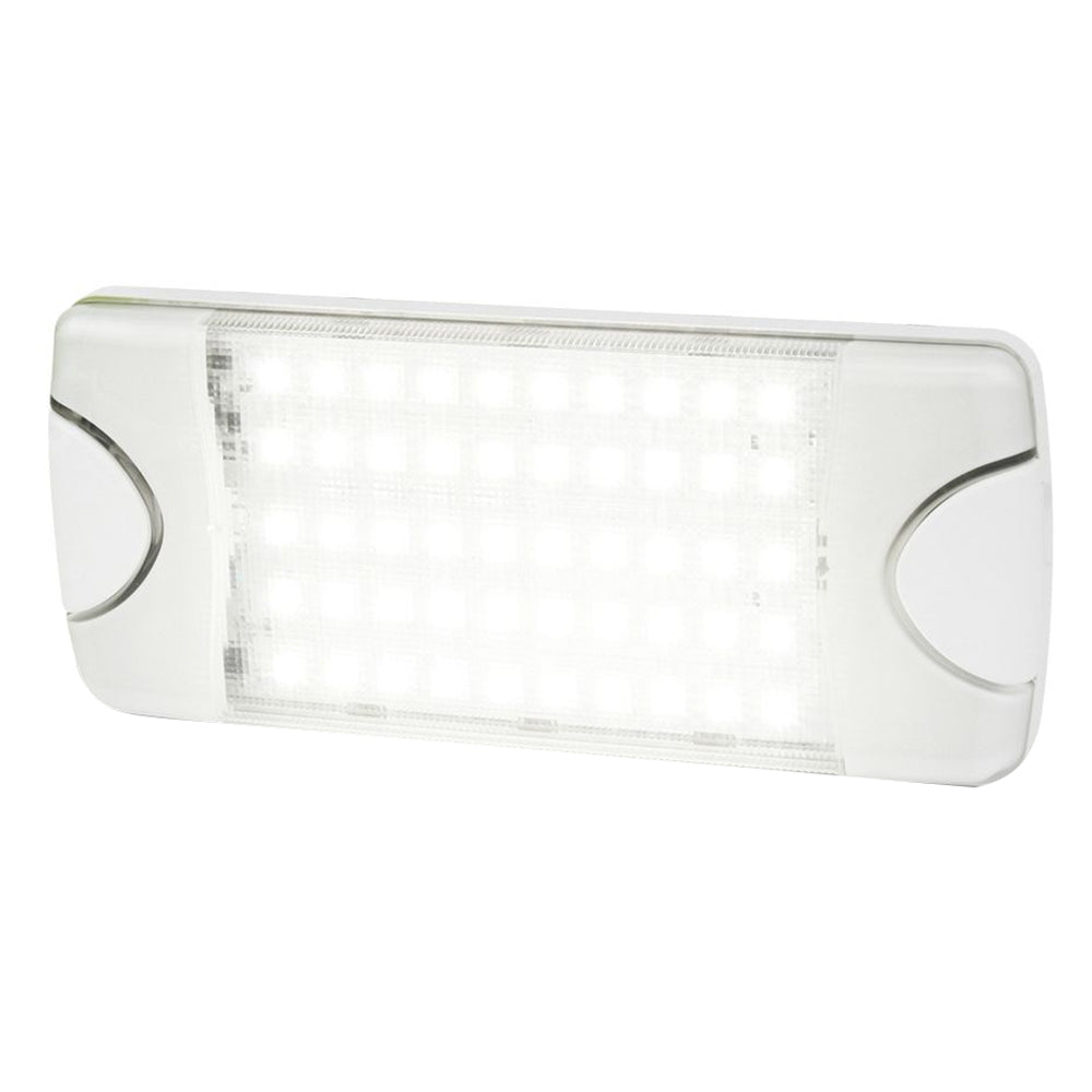 Hella Marine DuraLED 50 Low Profile InteriorExterior Lamp  Wide White Spreader Beam