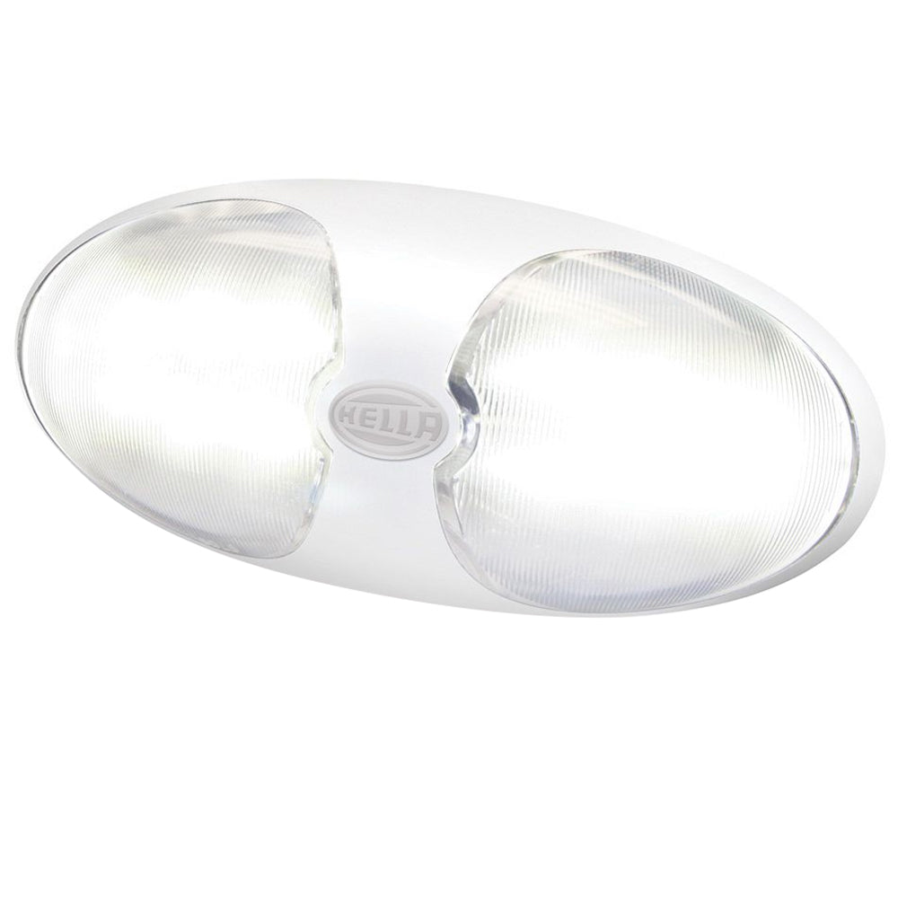 Hella Marine DuraLED 12 InteriorExterior Lamp  White LED  White Housing