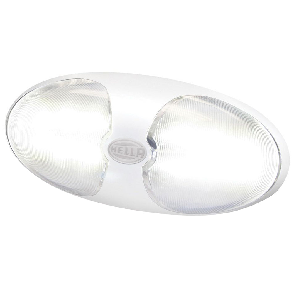 Hella Marine DuraLED 12 InteriorExterior Lamp wSwitch  White LED  White Housing