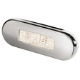 Hella Marine Surface Mount Oblong LED Courtesy Lamp  Warm White LED  Stainless Steel Bezel