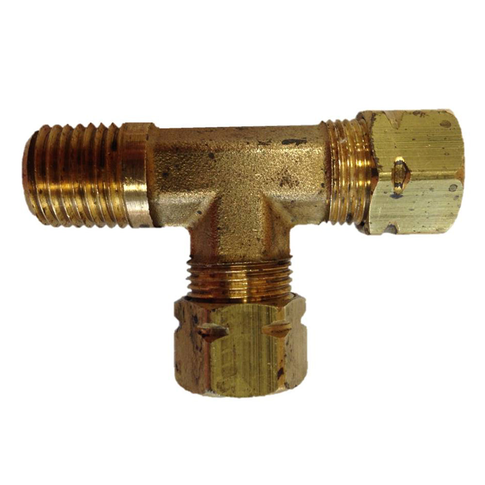 Uflex Male Run TFitting  38 x 38 Tube x 14 NPT