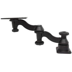 RAM Mount Double 6 Swing Arm with 625 x 2 Rectangle Base and Horizontal Mounting Base