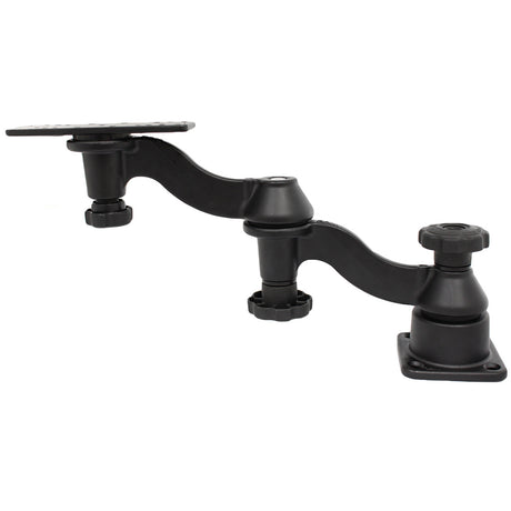 RAM Mount Double 6 Swing Arm with 625 x 2 Rectangle Base and Horizontal Mounting Base
